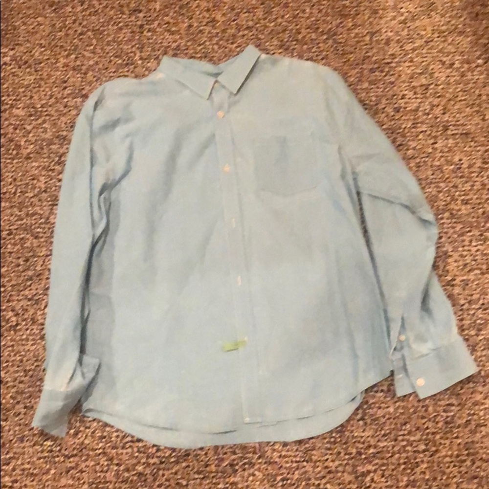 Modern Amusement Blue Button Down, size: XL